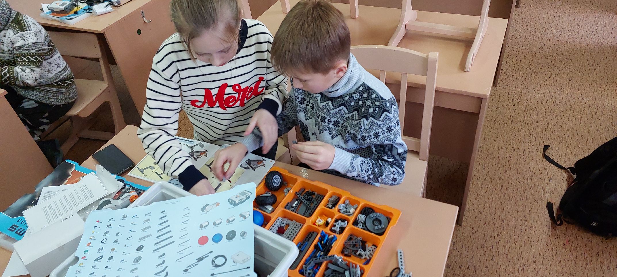Работа кружка Робототехника.